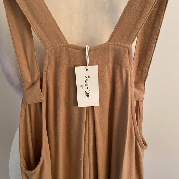 Seen + Seen island Goods NWT wide leg linen overalls - Picture 7 of 10